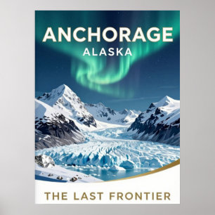 Poster Héritage de la frontière montagneuse d'Anchorage e