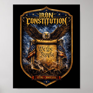 Poster Héritage de liberté de la Constitution de fer 1776