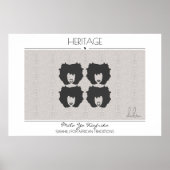 Poster Héritage Femmes Africaines Modes (Devant)