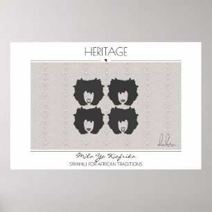 Poster Héritage Femmes Africaines Modes