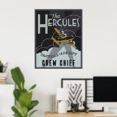 Poster Herk Deco - Custom C-130H Edition (Bureau à domicile)