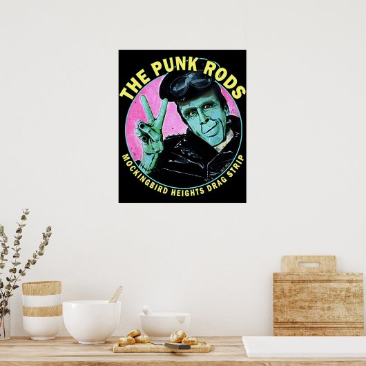 Poster Herman Munster The Punk Rods (Cuisine)