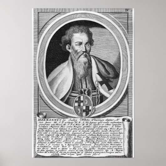 Poster Hermann de Salza (Devant)