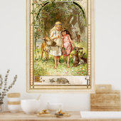 Poster Hermann Vogel - Blanche neige et rouge Rose (Cuisine)