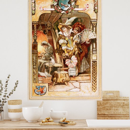 Poster Hermann Vogel - Cendrillon (Cuisine)