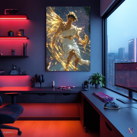 Poster Hermes, Messager des Dieux - Vitesse Divine