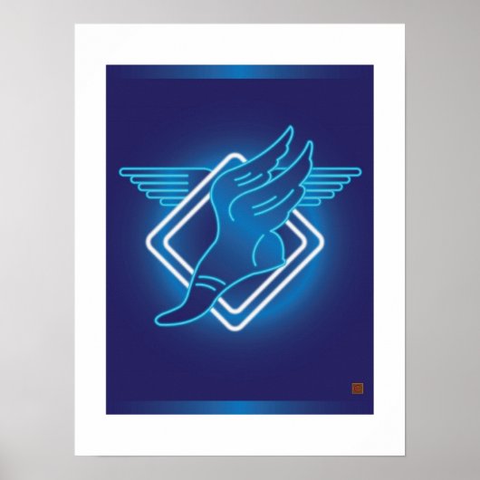 Poster Hermes Winged Sandal-Print (Devant)