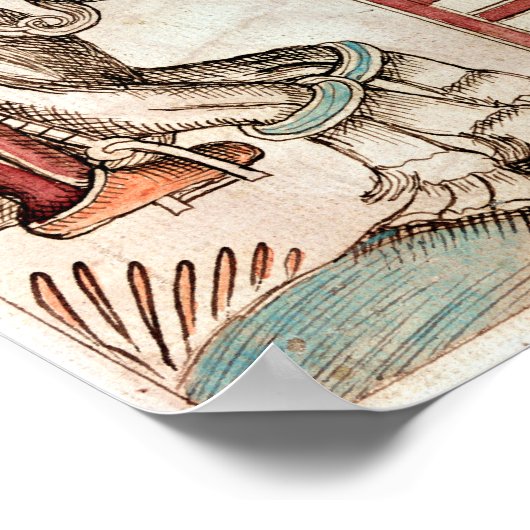 Poster Hermod astride Sleipnir (Coin)