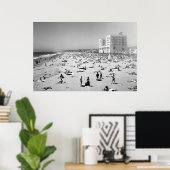 Poster Hermosa Beach, Los Angeles, Californie, 1951 (Bureau à domicile)