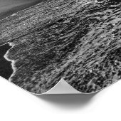 Poster Hermosa Beach, photo en noir et blanc (Coin)
