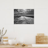 Poster Hermosa Beach, photo en noir et blanc (Cuisine)