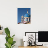 Poster Hermoupolis, île de Syros, Grèce. Dôme bleu de (Bureau à domicile)