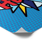 Poster HERO Comédie Livre Pop Art Moderne Fun Retro (Coin)