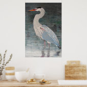 Poster héron bleu géant (Cuisine)