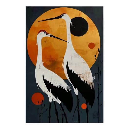 Poster Heron Couple (Devant)