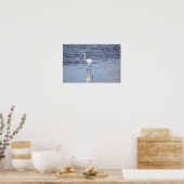 Poster Heron dans l'affiche de l'eau (Cuisine)