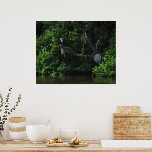 Poster Heron et Lazy River Imprimer (Cuisine)