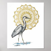 Poster Heron Mandala 8x10 Imprimer (Devant)