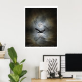 Poster "Heron Moon" (Bureau à domicile)