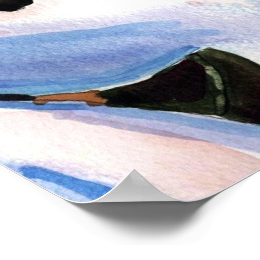 Poster Héron tropical (Coin)