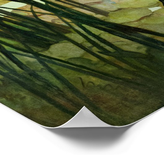 Poster Hérons en été par Newell Convers Wyeth (Coin)