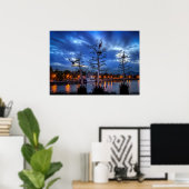 Poster Hérons riverains (Bureau à domicile)