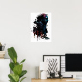 Poster Héros athées Christopher Hitchens (Bureau à domicile)