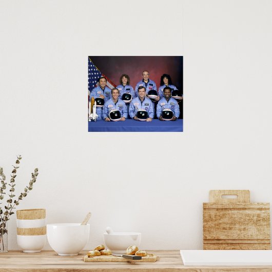 Poster Héros De La Navette Spatiale Challenger Catastroph (Cuisine)