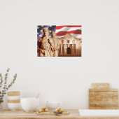 Poster Héros de l'Alamo, San Antonio, Texas (Cuisine)