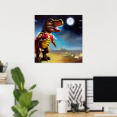 Poster Héros de l'opéra spatial T Rex (Bureau à domicile)