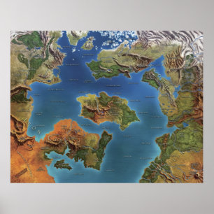 Poster Héros De Nerath Jeu Carte Carte