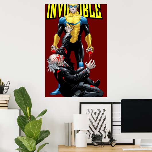 Poster héros invincible (Bureau à domicile)