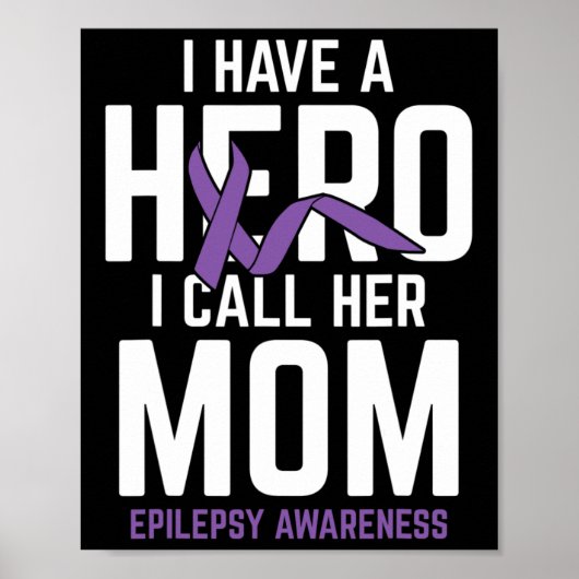 Poster Héros Maman Epilepsie Conscience de l'épilepsie Ep (Devant)