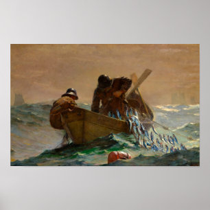 Poster Herring Net par Winslow Homer