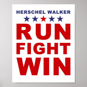 Poster Herschel Walker : Géorgie Sénat USA