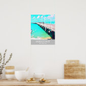 Poster Hervey Bay Queensland Australie voyage millésime d (Cuisine)