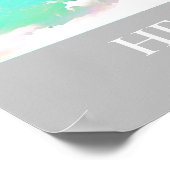 Poster Hervey Bay Queensland Australie voyage millésime d (Coin)