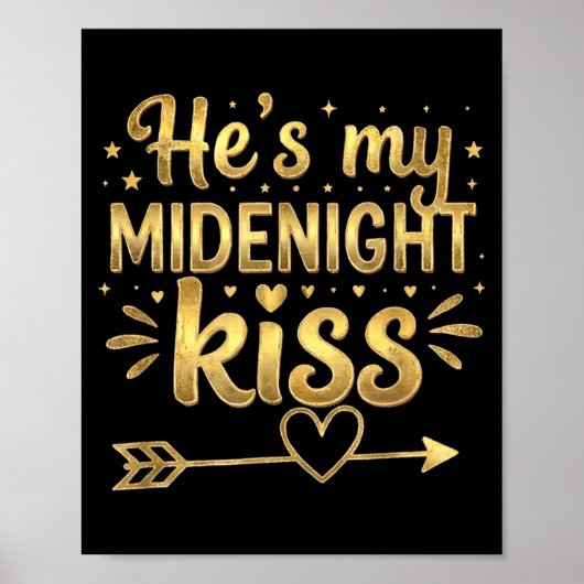 Poster He's My Midnight Kiss Happy New Year Matching Coup (Devant)