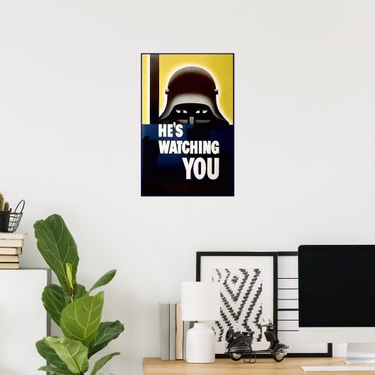 Poster He's Watching You (Bureau à domicile)