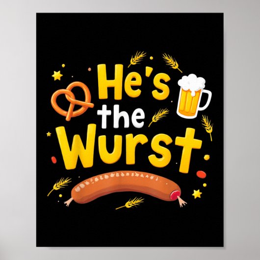 Poster Hes Wurst Funny Couples Correspondant Plaisanterie (Devant)