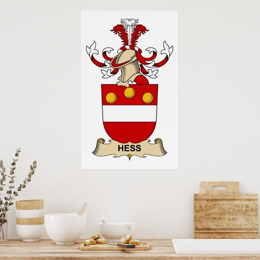 Poster Hess Family Crest (Cuisine)