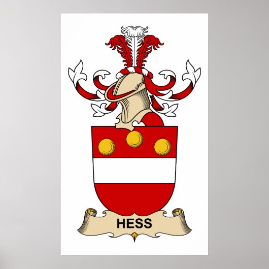 Poster Hess Family Crest (Devant)