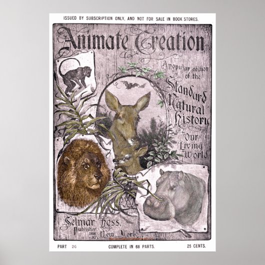 Poster "Hess Vintage-Selmar -1898-Animate Creation" (Devant)