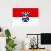Poster Hesse (État), Allemagne (Bureau à domicile)