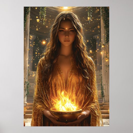 Poster Hestia, déesse du foyer - Gardienne (Devant)