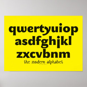Poster - Het moderne alfabet