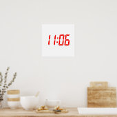 Poster Heure 11:06 (Cuisine)