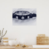 Poster heure bleue pastel (Cuisine)