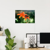 Poster Heure d'alimentation aux Lillies 4 (Bureau à domicile)