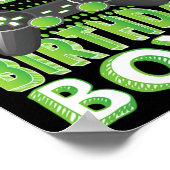 Poster Heure D'Augmenter L'Anniversaire Garçon 9 Ans Vidé (Coin)